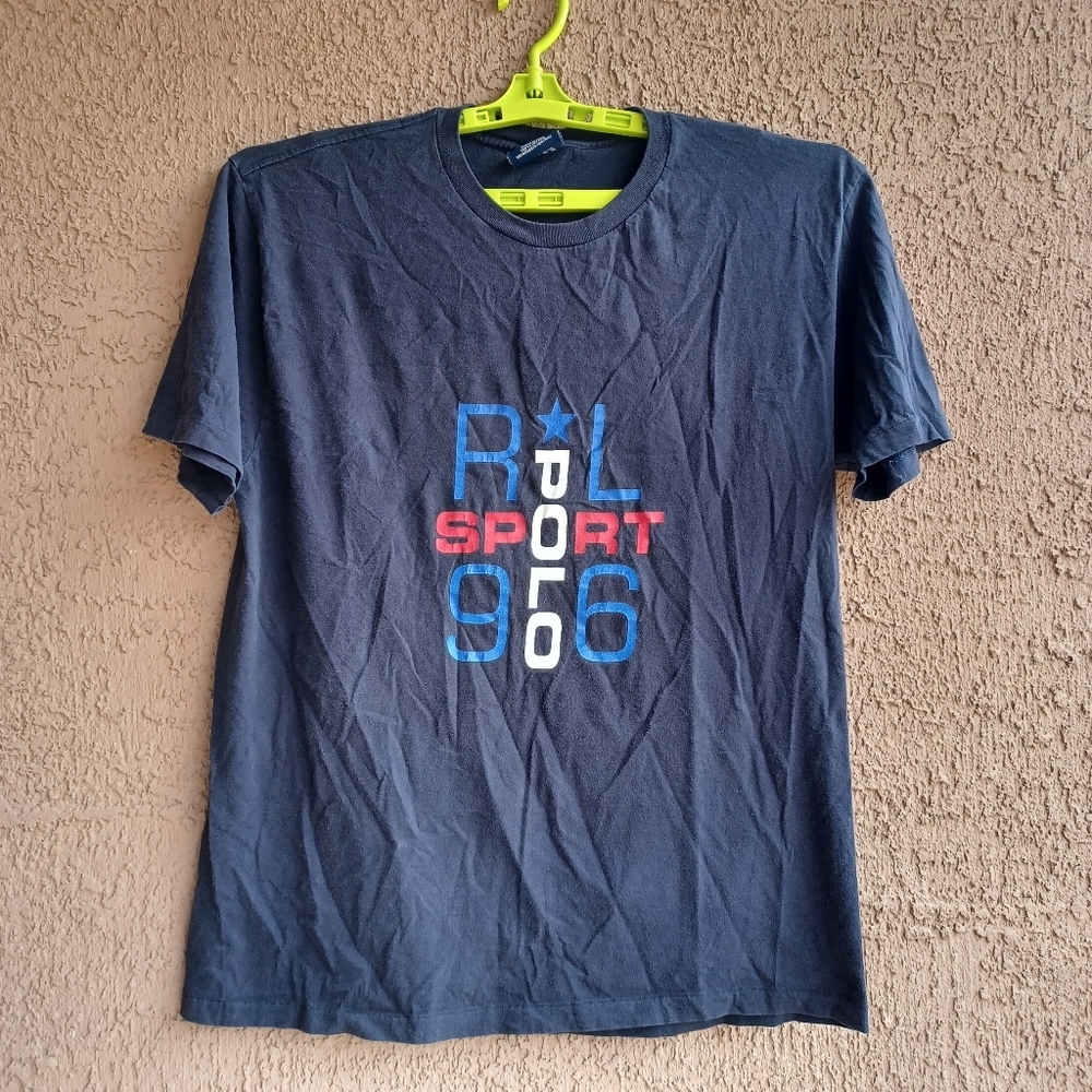 1996 x Vintage x Polo Sport Ralph Lauren x T Shirt x Spell Out x Size Medium USA